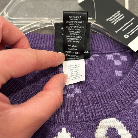 DISNEY Women's Eeyore Patterned Holiday Sweater Size S - Picture 11 of 14